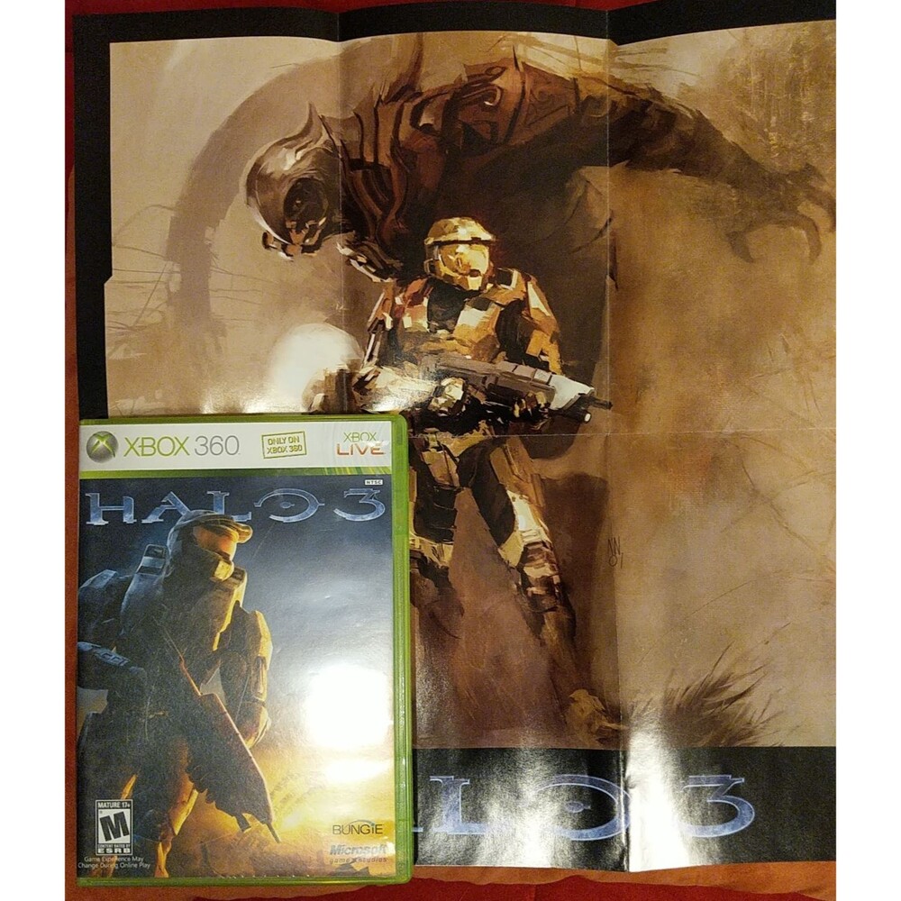 Halo 3, Xbox 360, Complete w/ Poster, Great Condition, Original Owner